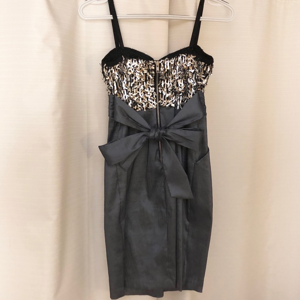 City Triangles Mini Dress Grey 7 (Women's Small)